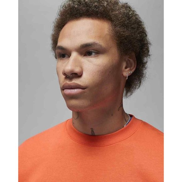 Nike Jordan Flight Men's MVP Wheaties Crew Sweater DV7588-817 Orange - Picture 4 of 13